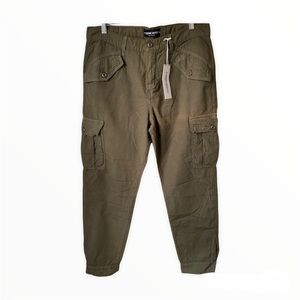 Etienne Marcel Relaxed Cargo Pants Olive 100% Cotton